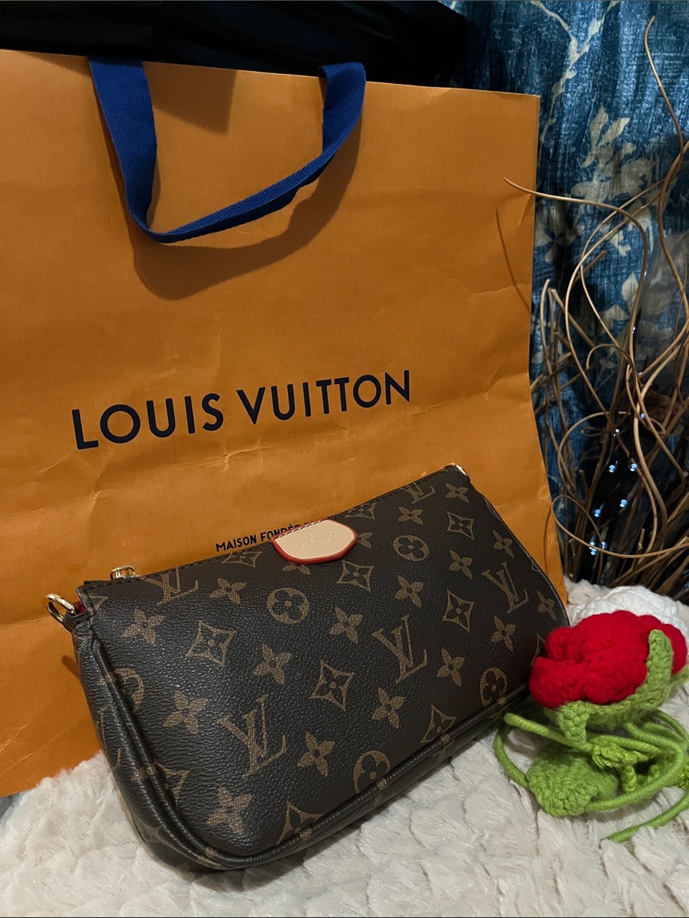 nwt Canvas Pochette Set